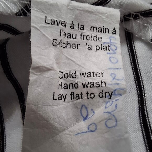 Cleo Blu A-Line Striped Swing Dress Size M Round Neck Sleeveless Stretch Jersey - Picture 13 of 14